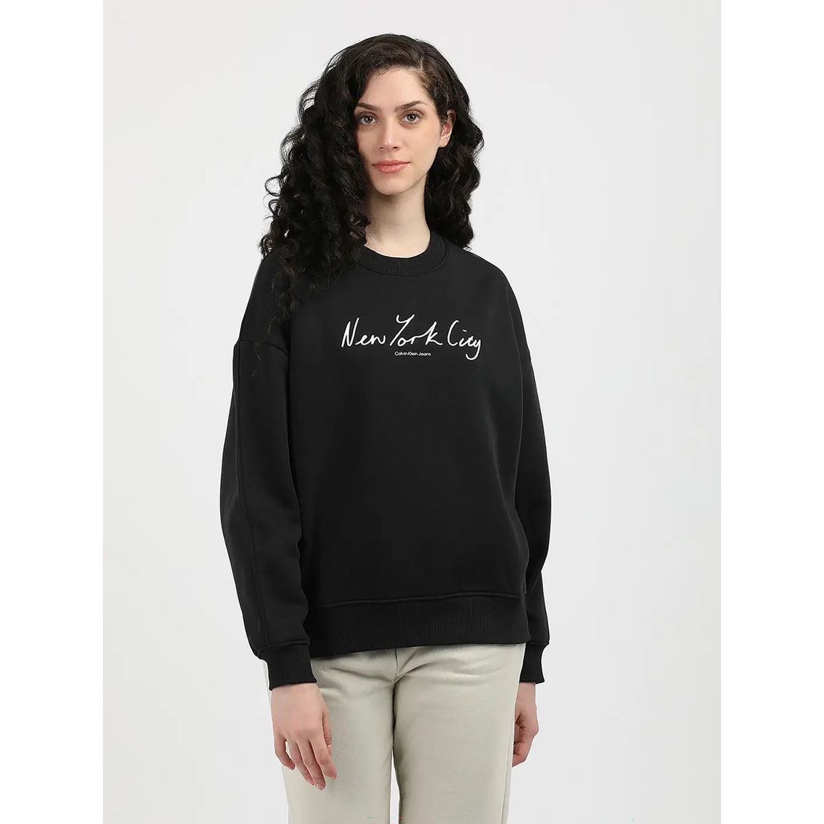 CALVIN KLEIN - Polerón Nyc Relaxed Negro Calvin Klein