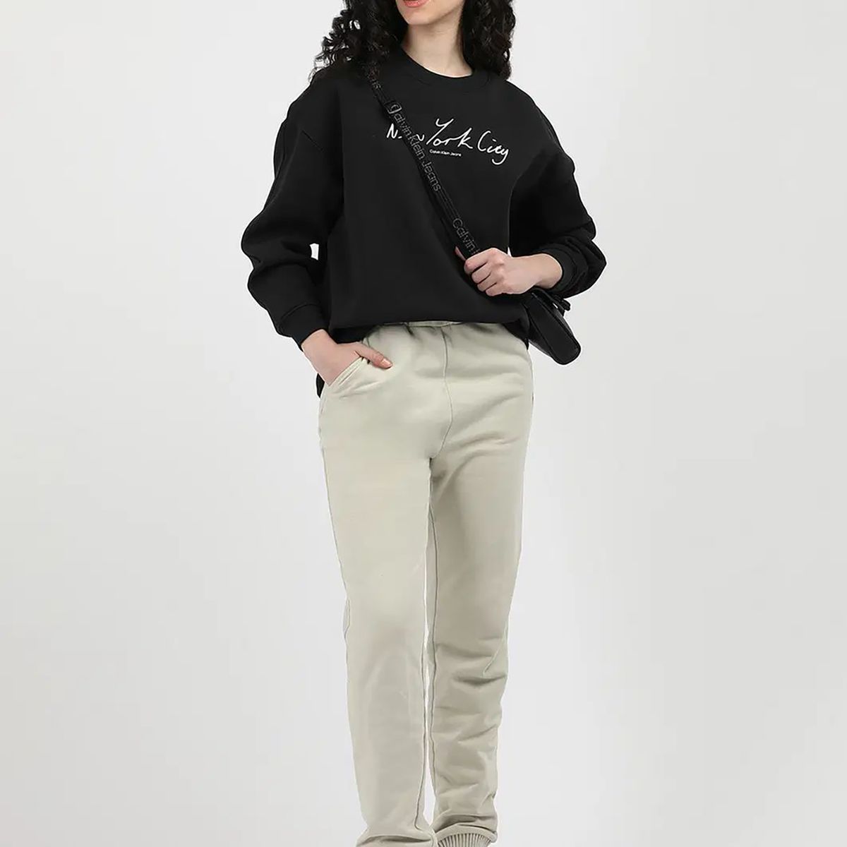 CALVIN KLEIN - Polerón Nyc Relaxed Negro Calvin Klein