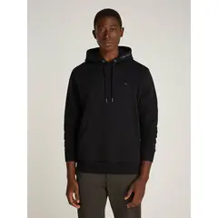CALVIN KLEIN - Polerón con Gorro Neck Logo Negro