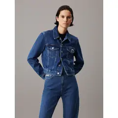 CALVIN KLEIN - Chaqueta Denim Cropped 90S Azul
