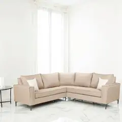 SITIAL HOME - Seccional Estambul 6 cuerpos Beige con resortes pocket