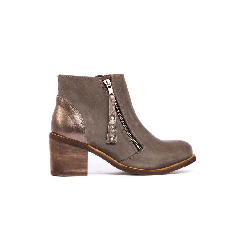 GIANI DAFIRENZE - Botin Mujer De Cuero Sai Gris C13
