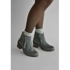 GIANI DAFIRENZE - Botin Mujer De Cuero Sai Gris C13