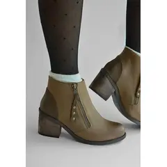GIANI DAFIRENZE - Botin Mujer De Cuero Sai Café C14