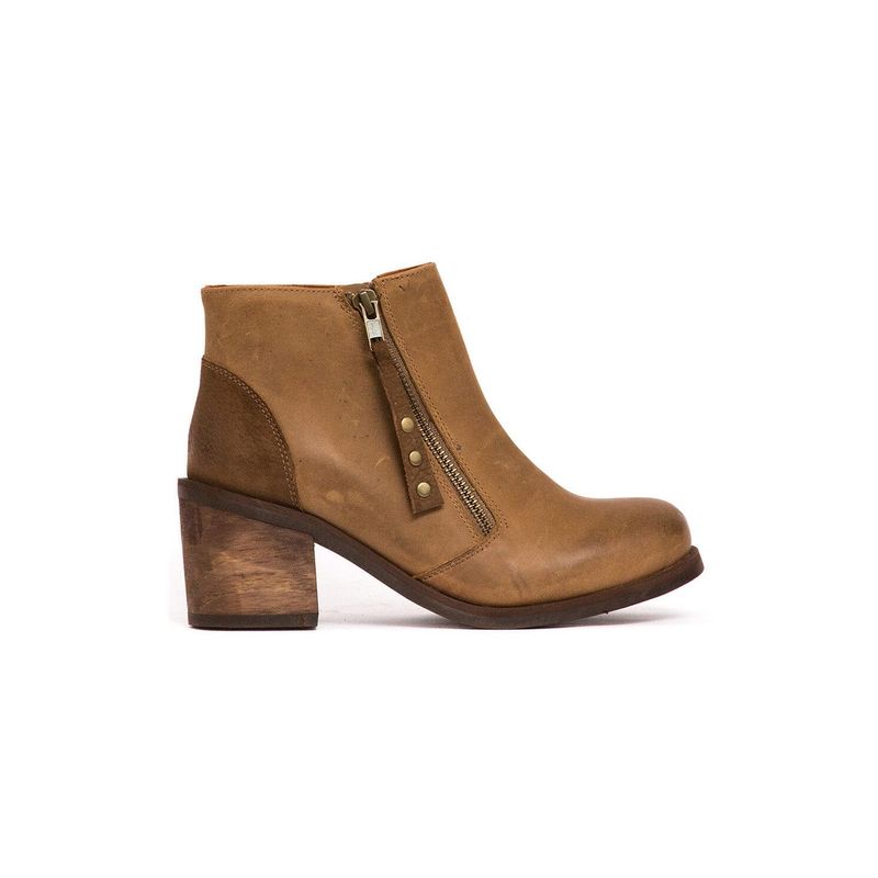 GIANI DAFIRENZE - Botin Mujer De Cuero Sai Café C14