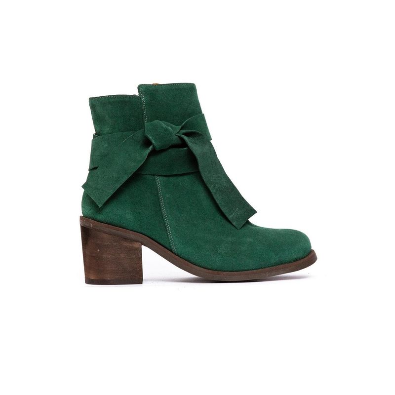 GIANI DAFIRENZE - Botin Mujer De Cuero Makira Verde C12