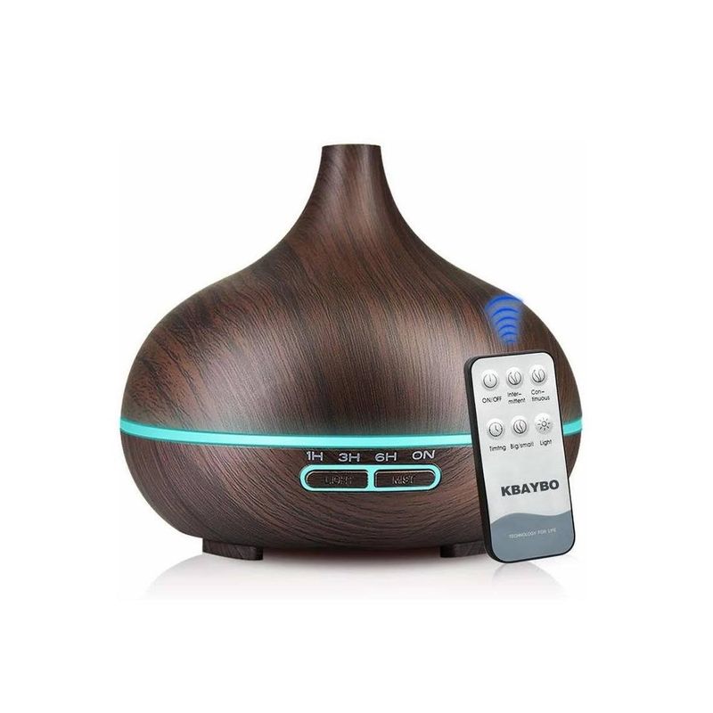 GENERICO - Humidificador Aire Difusor Aromaterapia In Purificador 500ml oscuro