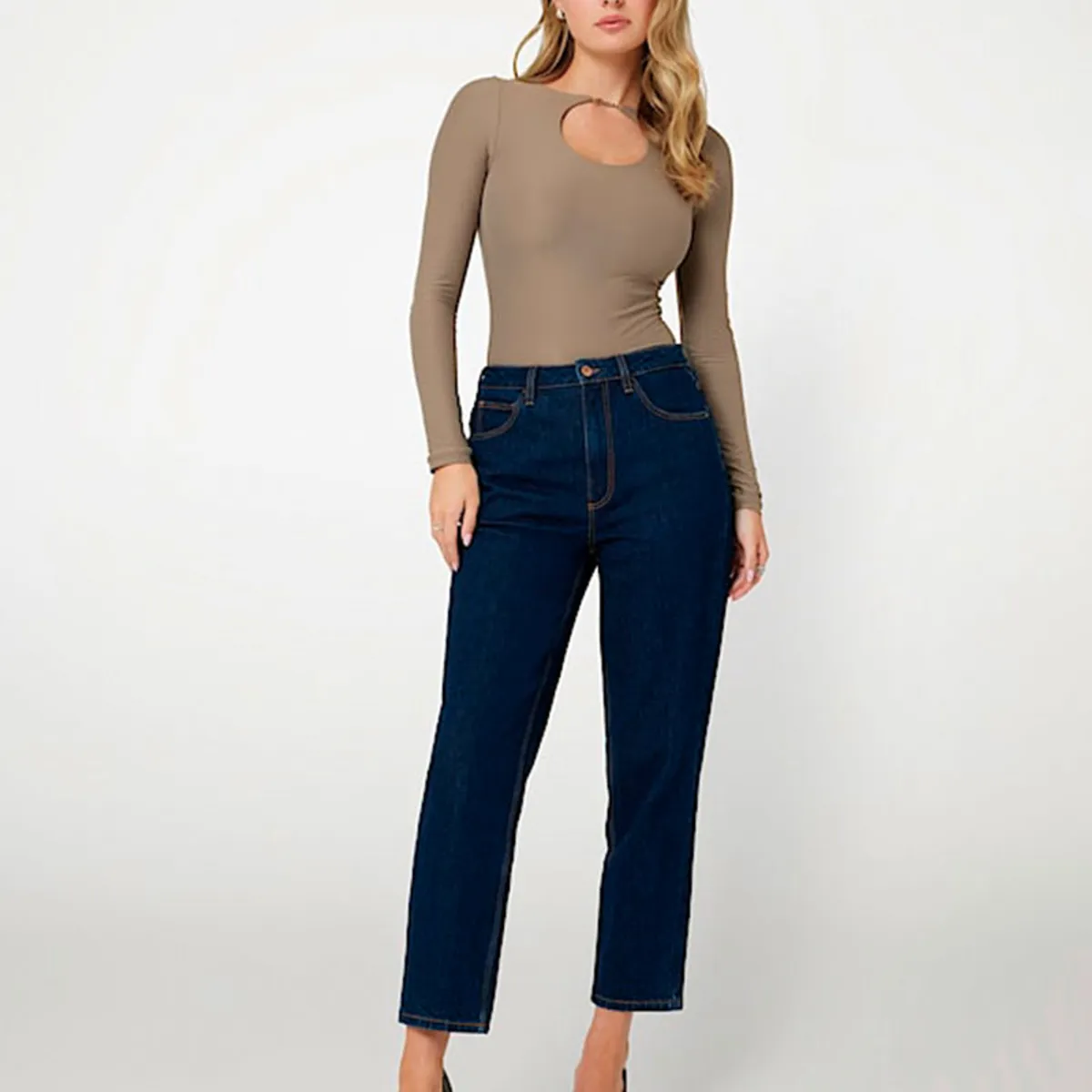 GUESS - Jeans Mom Jean Negro Guess