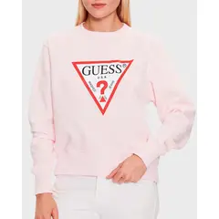 GUESS - Poleron Cn Original Fleece Rosado