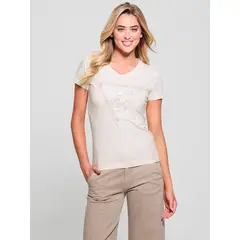 GUESS - Polera Ss Vn Python Triangle Tee Blanco