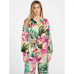 GUESS - Blusa New Ls Bowed Jun Shirt Surtido