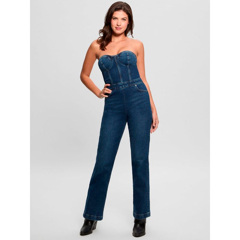GUESS - Enterito Alba Jumpsuit Azul Guess