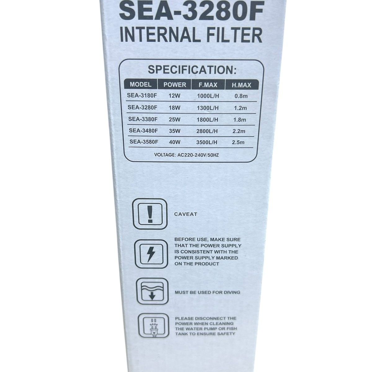 GENERICO - Filtro para acuario Sea-3280f