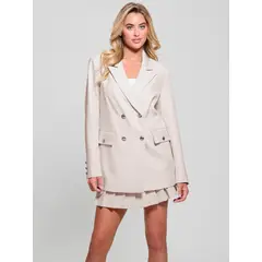 GUESS - Chaqueta New Fiona Double Breast Blazer Blanco