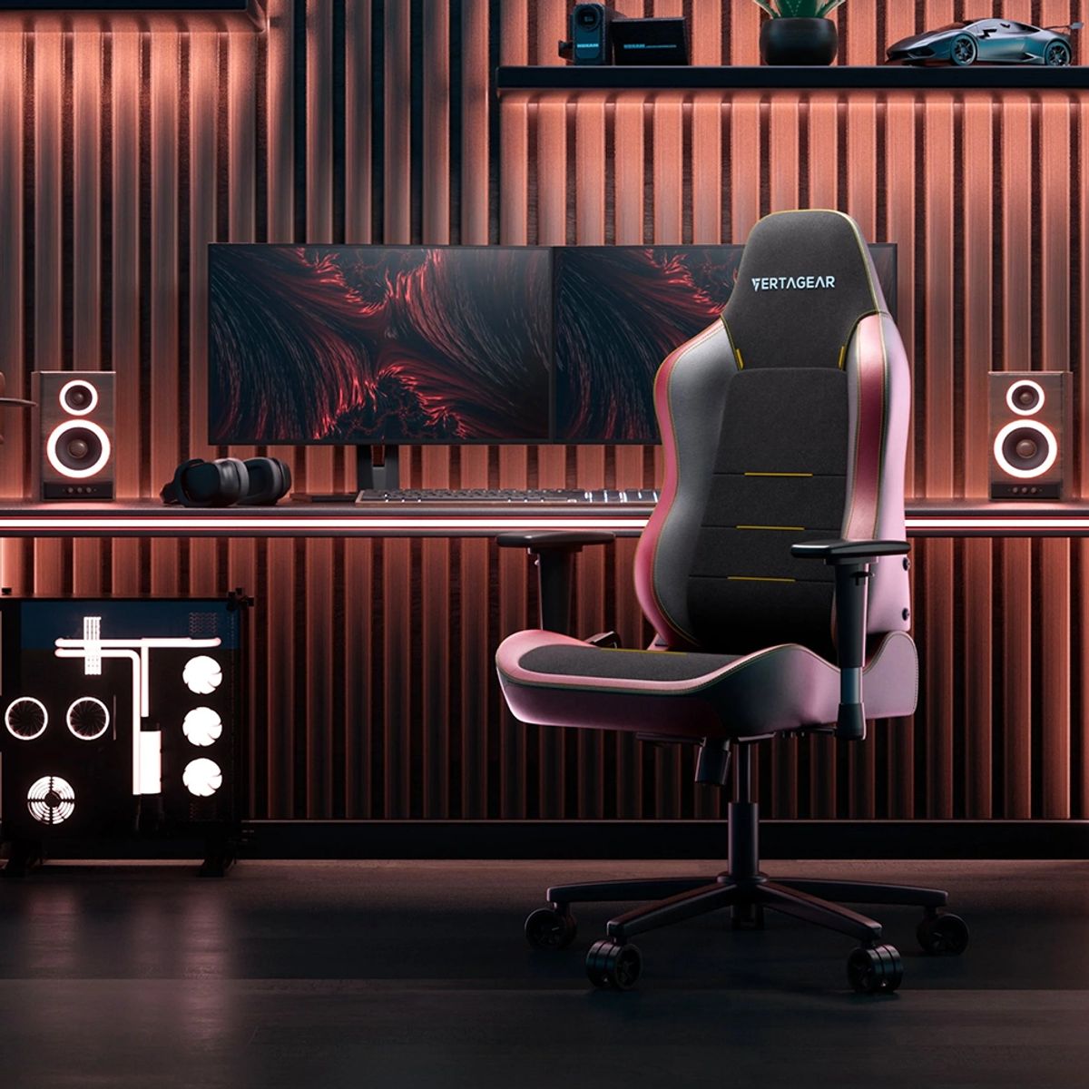 VERTAGEAR - Silla Gamer Vertagear SL3800 HygennX Burgundy Red Ergonómica