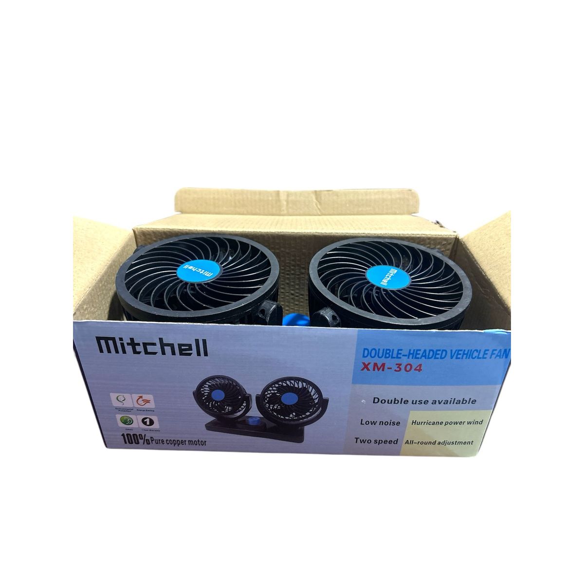 GENERICO - Pack De Ventiladores Para Automovil Azul