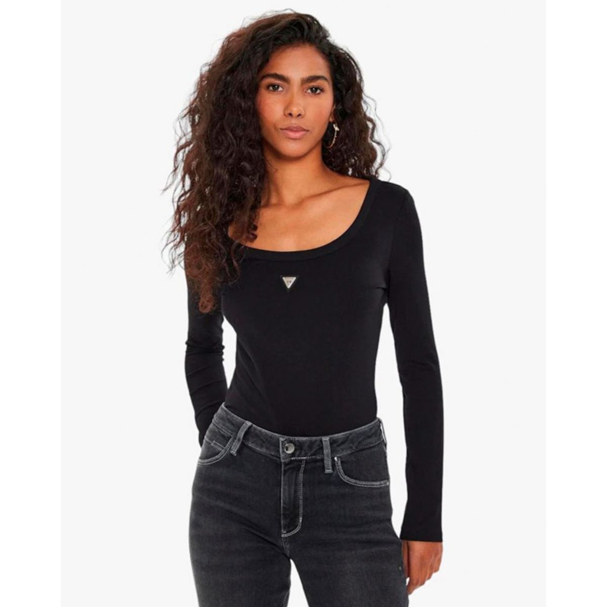 GUESS - Polera Colette Ls Bodysuit Negro Guess