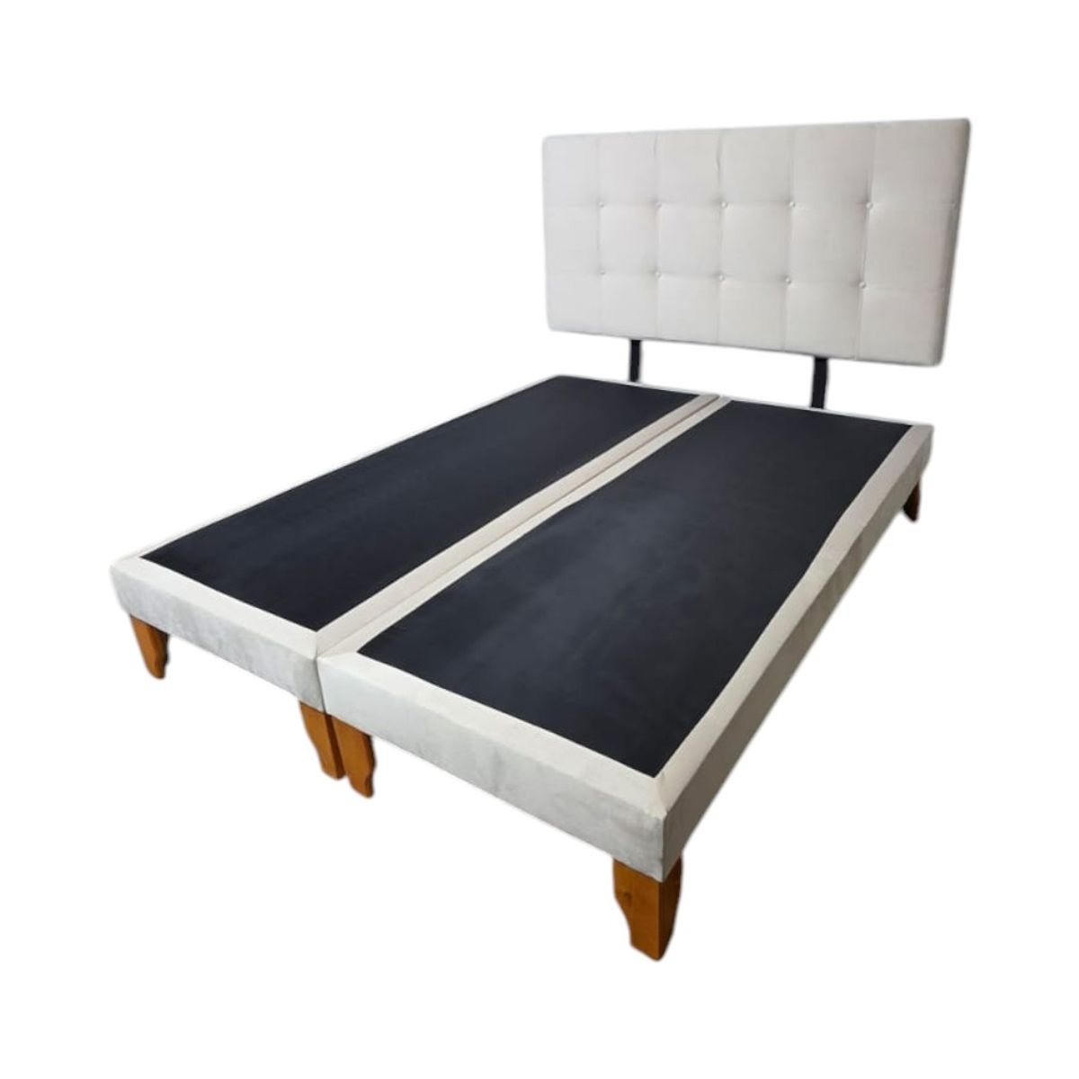 DISEÑOS VALESTRINI - CAMA KING FELPA COLOR CRUDO