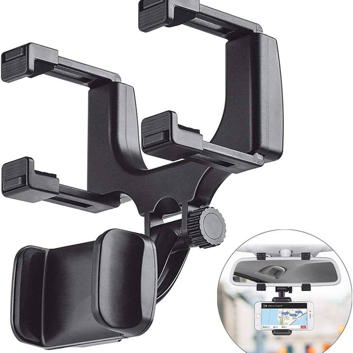 MOVI - SOPORTE DE CELULAR AJUSTABLE PARA ESPEJO RETROVISOR