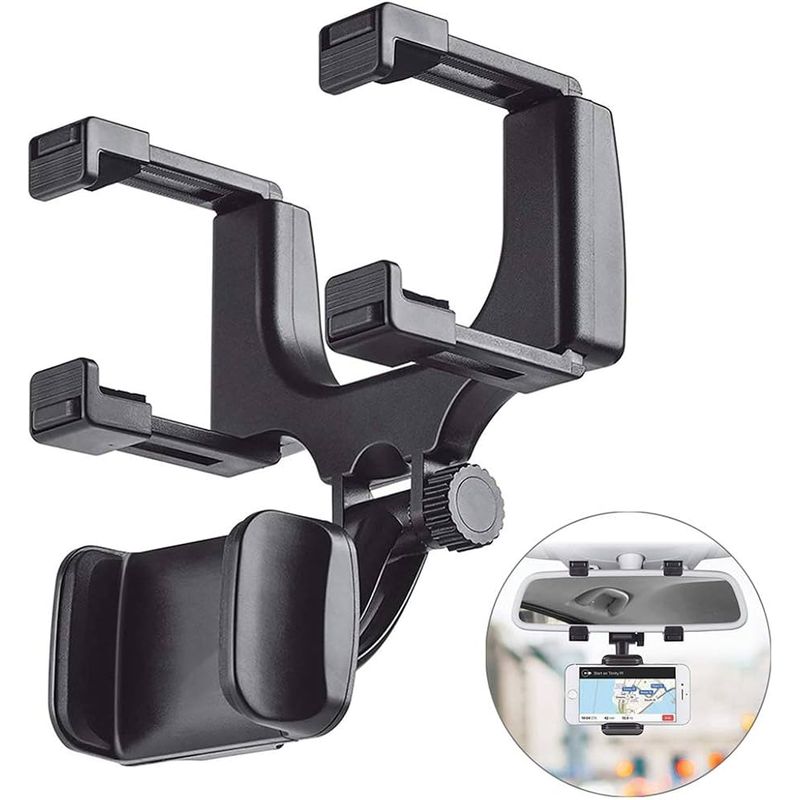 MOVI - SOPORTE DE CELULAR AJUSTABLE PARA ESPEJO RETROVISOR