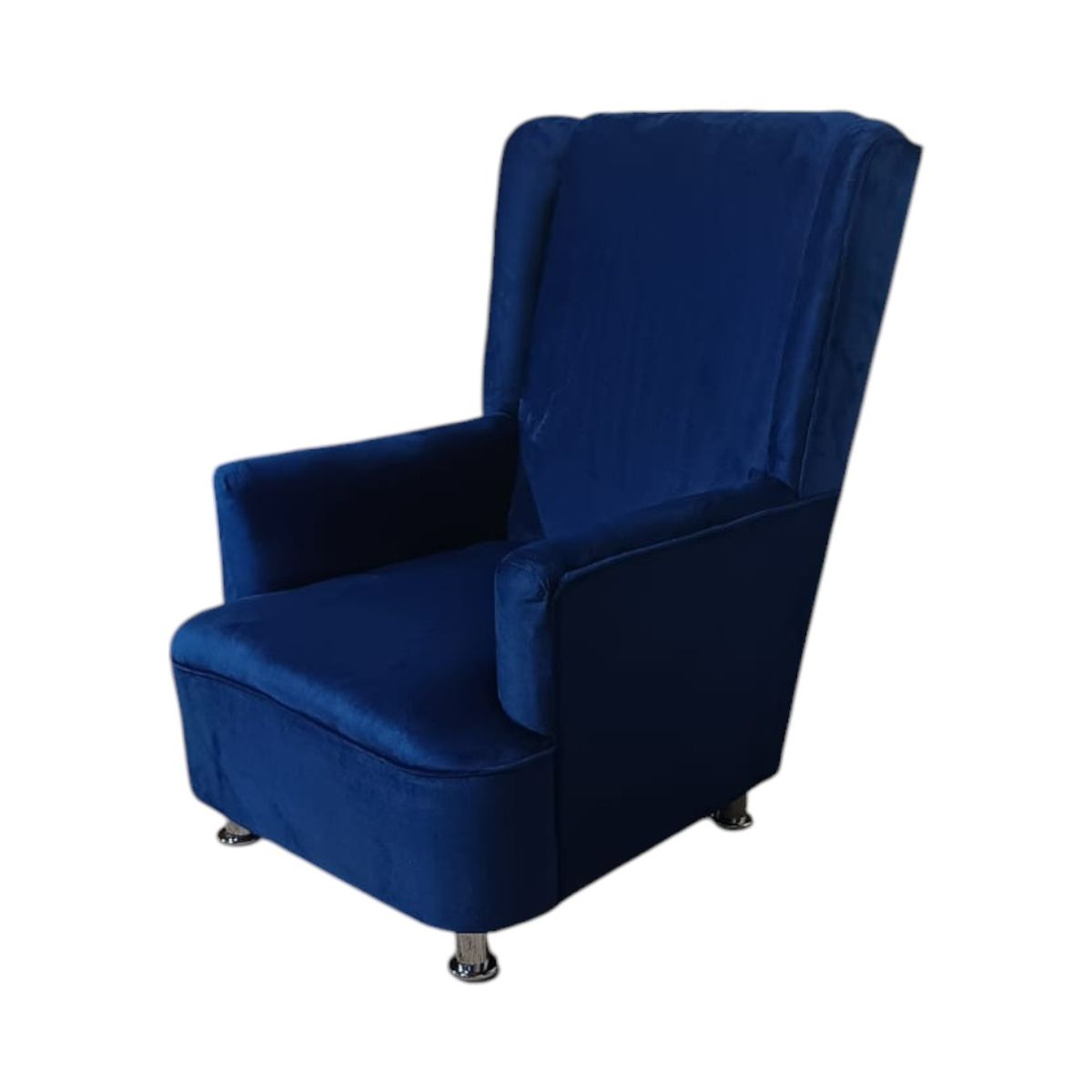 DISEÑOS VALESTRINI - POLTRONA FELPA AZUL MARINO