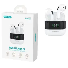 GENERICO - Audífonos inalámbricos TWS MAXAM con Bluetooth y pantalla