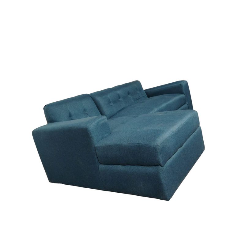 DISEÑOS VALESTRINI - SECCIONAL LINO AZUL INDIGO DIVAN IZQUIERDO