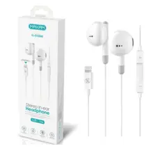 GENERICO - Audífonos cable Lightning Headophone Blanco de 12m Maxam