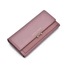 DANWEILE - Cartera triple retro de mujer - rosa rosa