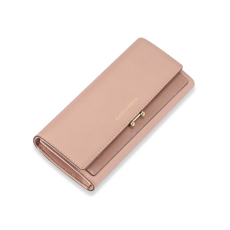DANWEILE - Cartera triple retro de mujer - Rosa