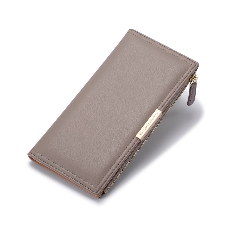 DANWEILE - Cartera plegable para mujer de moda coreana - Gris
