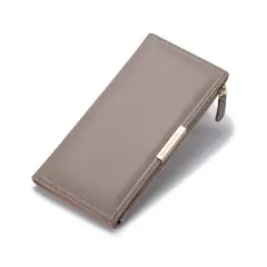 DANWEILE - Cartera plegable para mujer de moda coreana - Gris