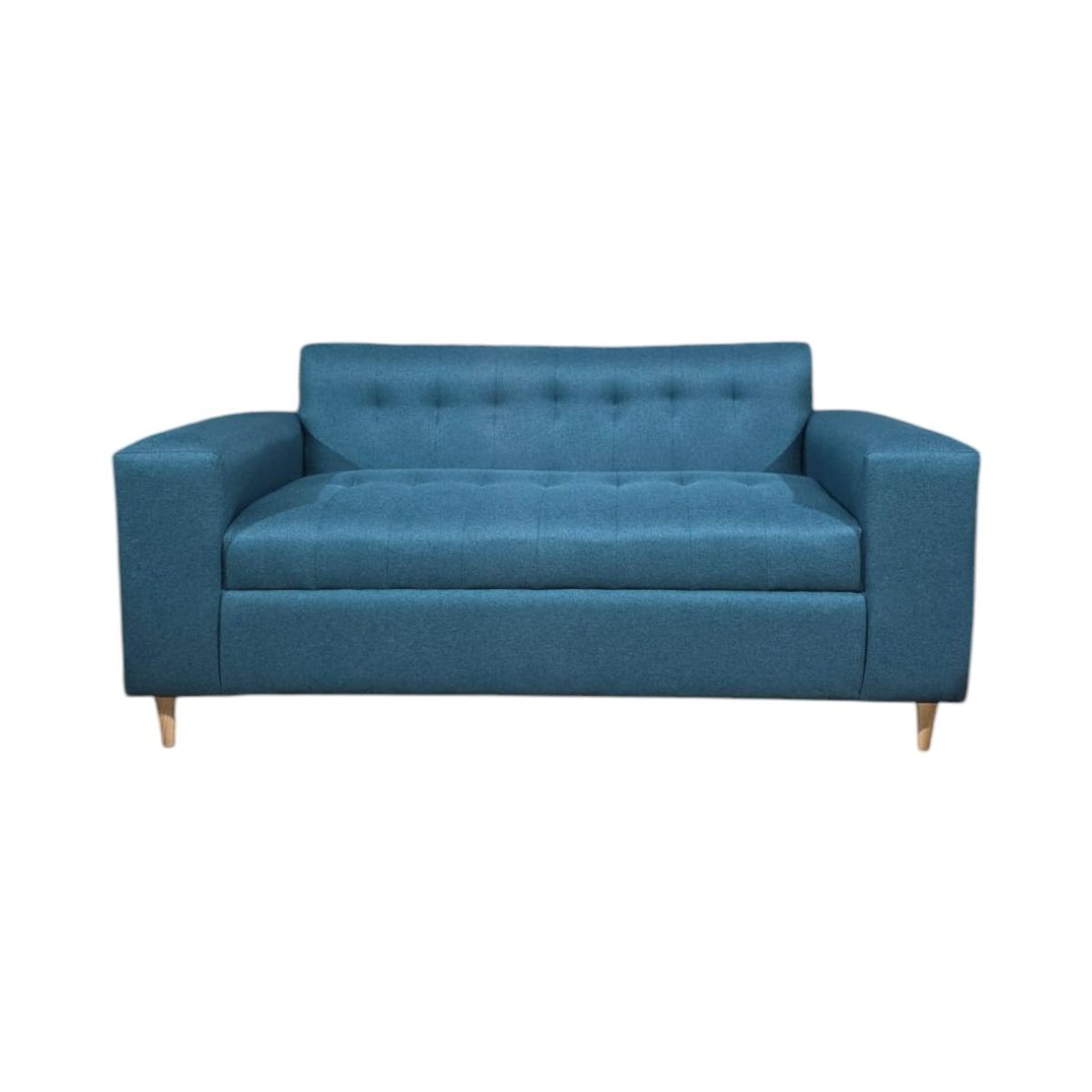 DISEÑOS VALESTRINI - SOFA DOS CUERPOS LINO VERDE