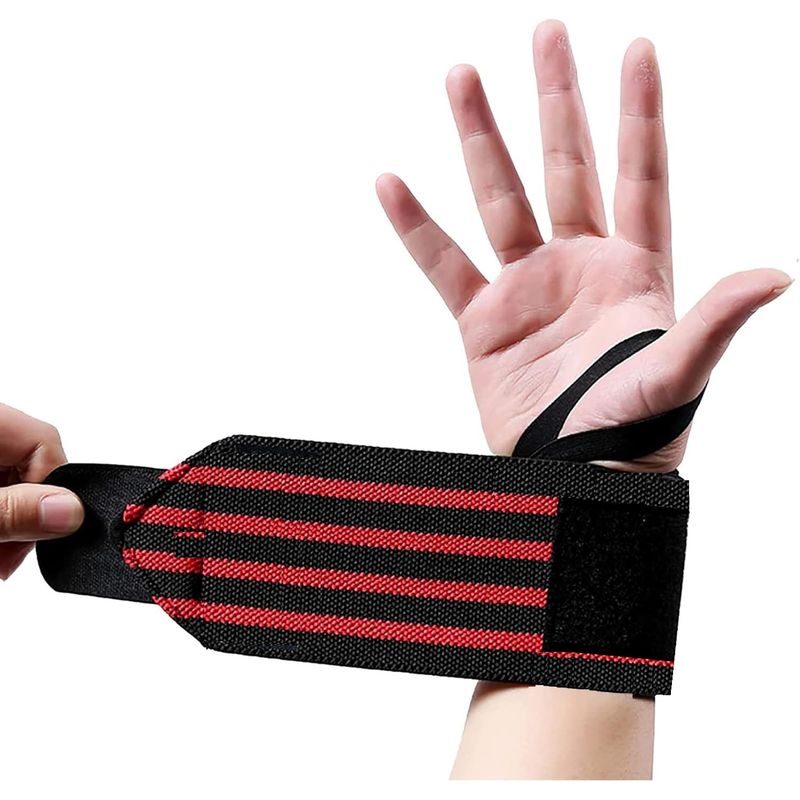 GENERICO - Muñequera Elástica Ajustable Deportiva Pesas Gym Crossfit rigida ajust