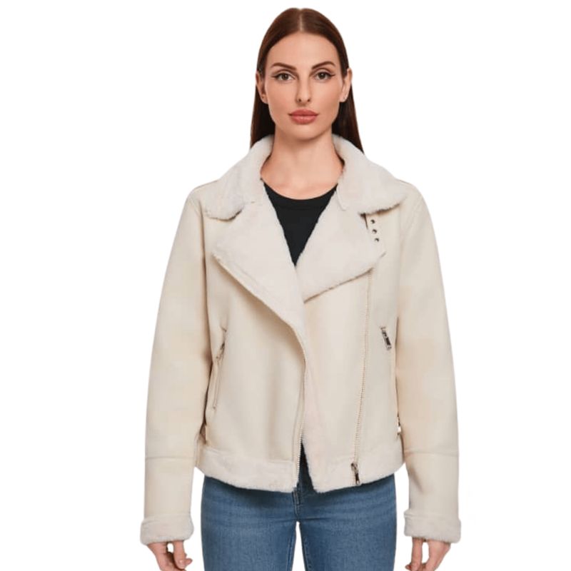 D'JOE - Chaqueta Ecocuero Aviadora Mujer Georgia
