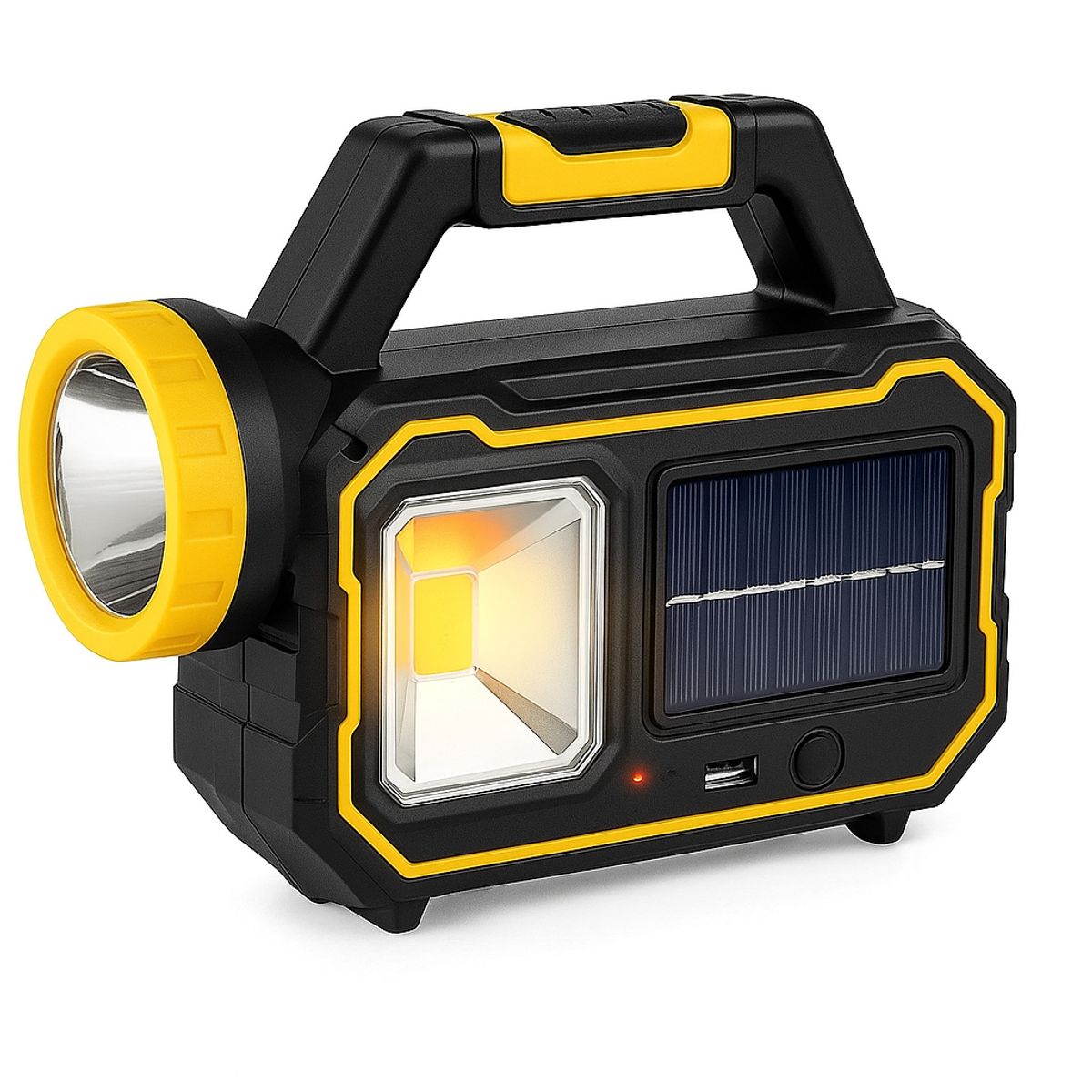 MOVI - Linterna de Emergencia Recargable Solar con Función de Power Bank