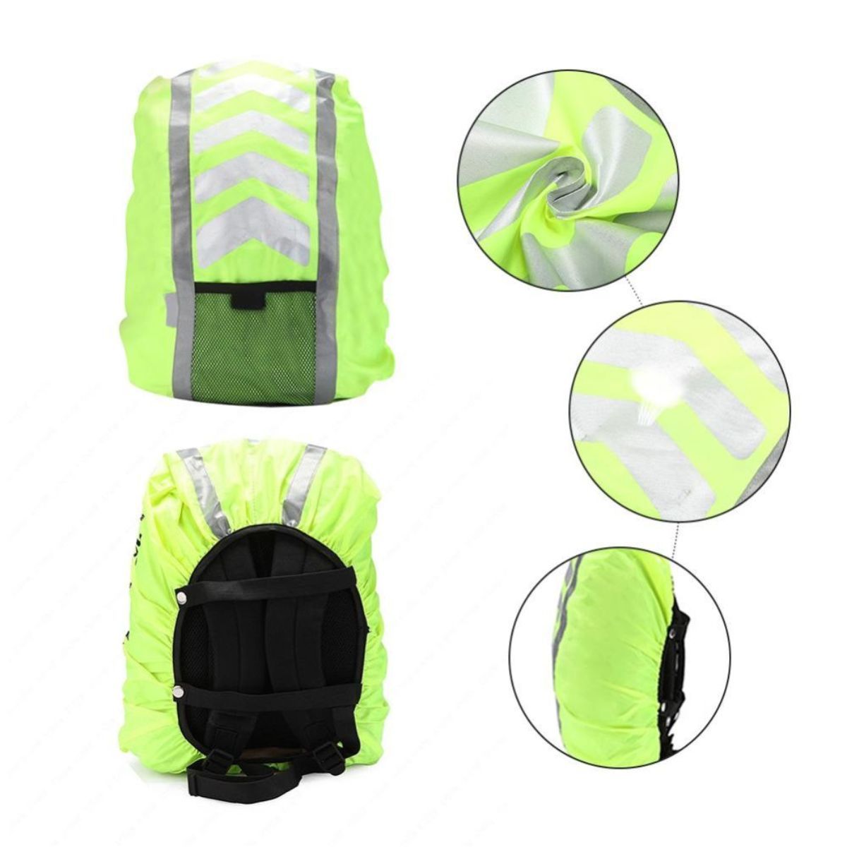 GENERICO - Cubre Mochila Reflectante Impermeable