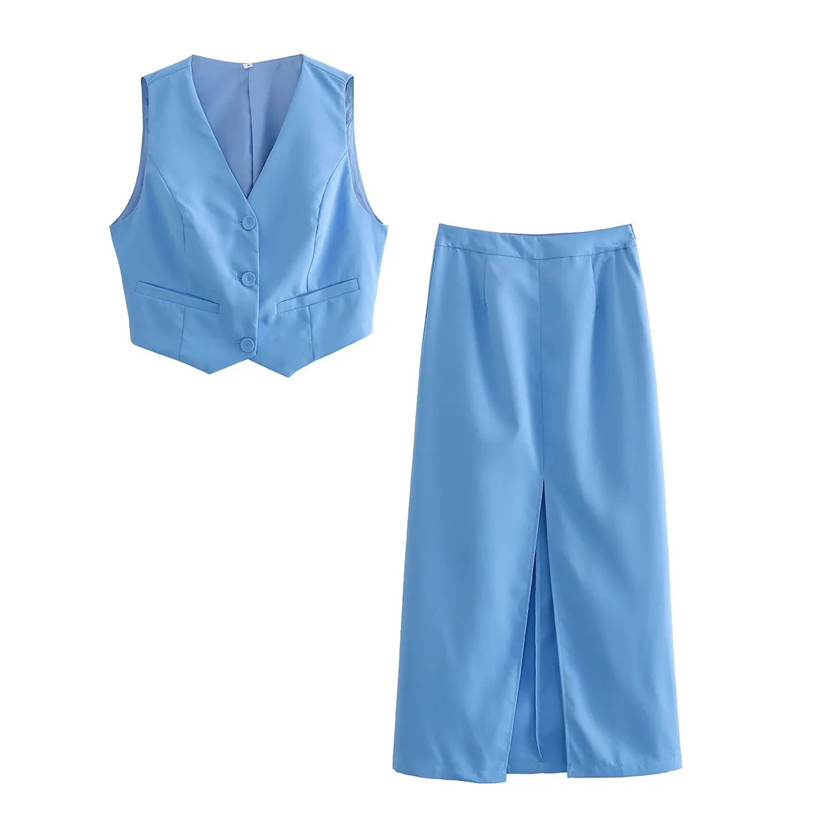 BLWOENS - Blazer vest y pantalones casuales para mujeres Traje