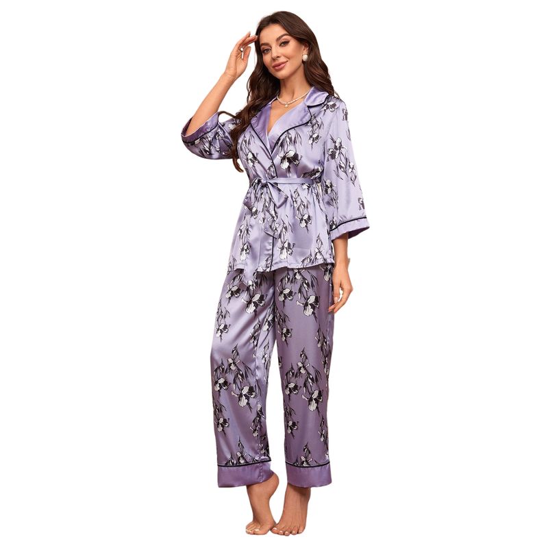 BLWOENS - Pijama de para mujeres - 2 piezas - Violeta
