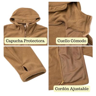 Imagen 2 del producto Polar Chaqueta Polerón Micropolar Táctico Invierno