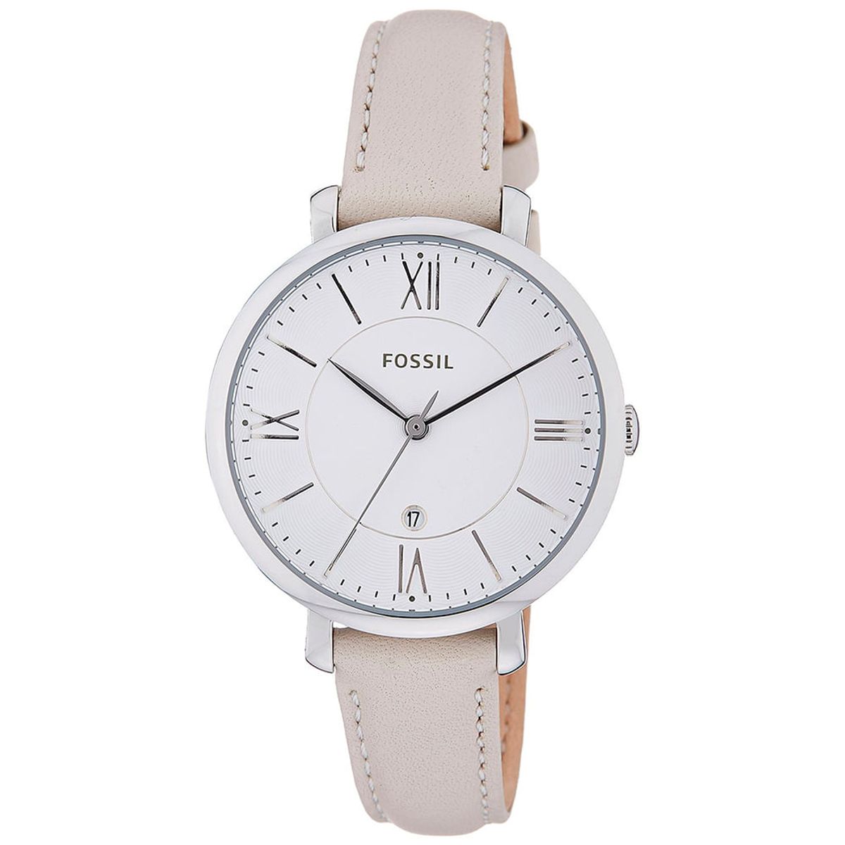 FOSSIL - Reloj Fossil Jacqueline ES3793 Beige De Cuero Piel Para Mujer.