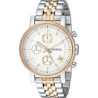Reloj Boyfriend ES3840 Plateado Dorado De Acero inox. P Mujer.