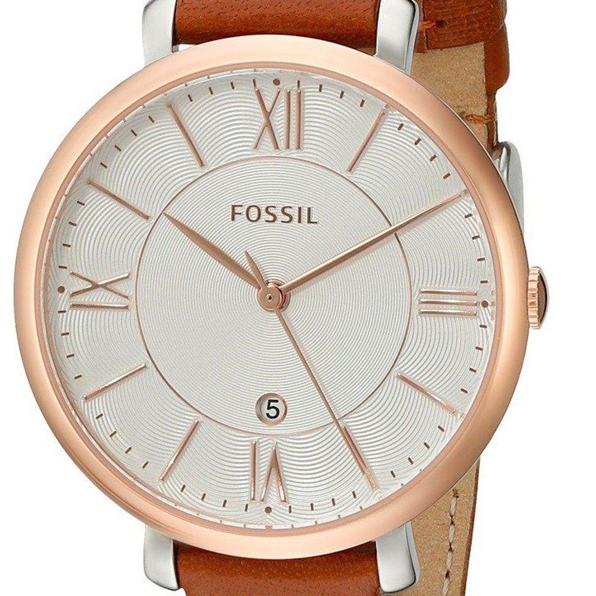 FOSSIL - Reloj Fossil Jacqueline ES3842 Marrón De Cuero Piel Para Mujer.