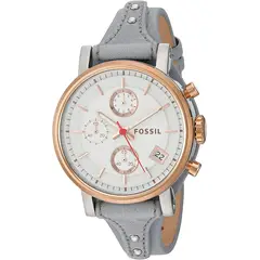 FOSSIL - Reloj Boyfriend ES4045 Gris De Cuero Piel Para Mujer.