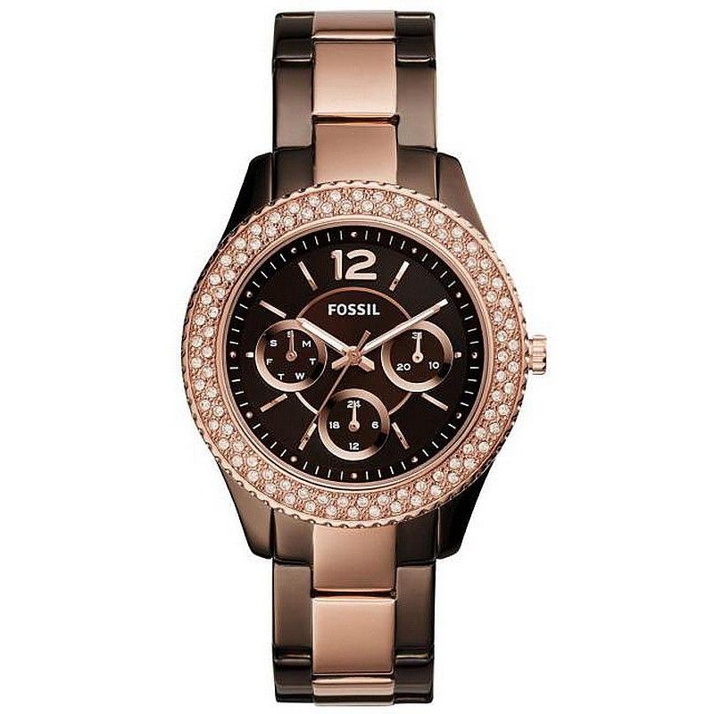 FOSSIL - Reloj Fossil Stella ES4079 Marrón De Acero inoxidable Para Mujer.