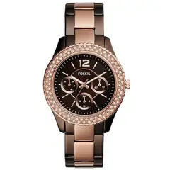 FOSSIL - Reloj Stella ES4079 Marrón De Acero inoxidable Para Mujer.
