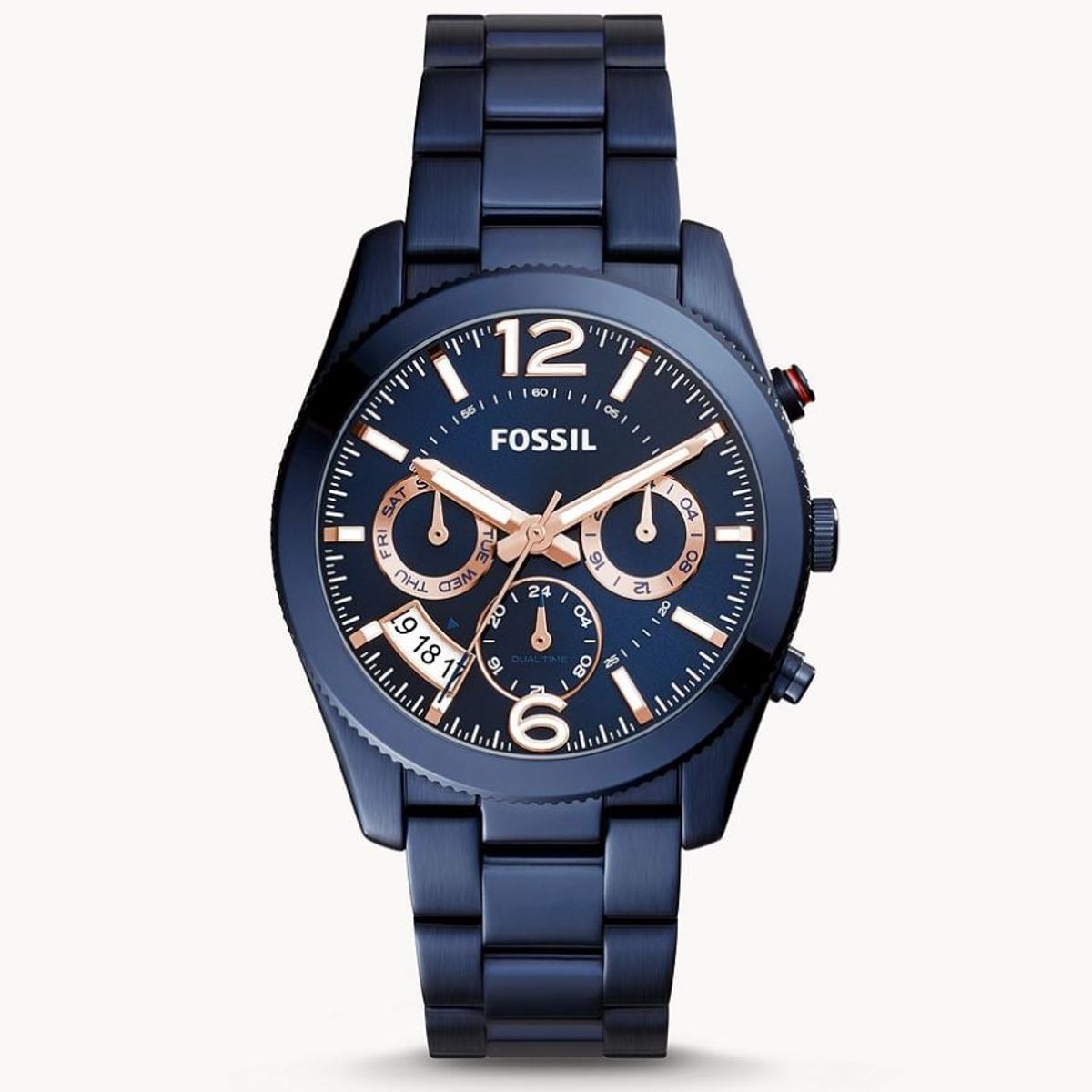 FOSSIL - Reloj Fossil Boyfriend ES4093 Azul De Acero inoxidable Para Mujer.
