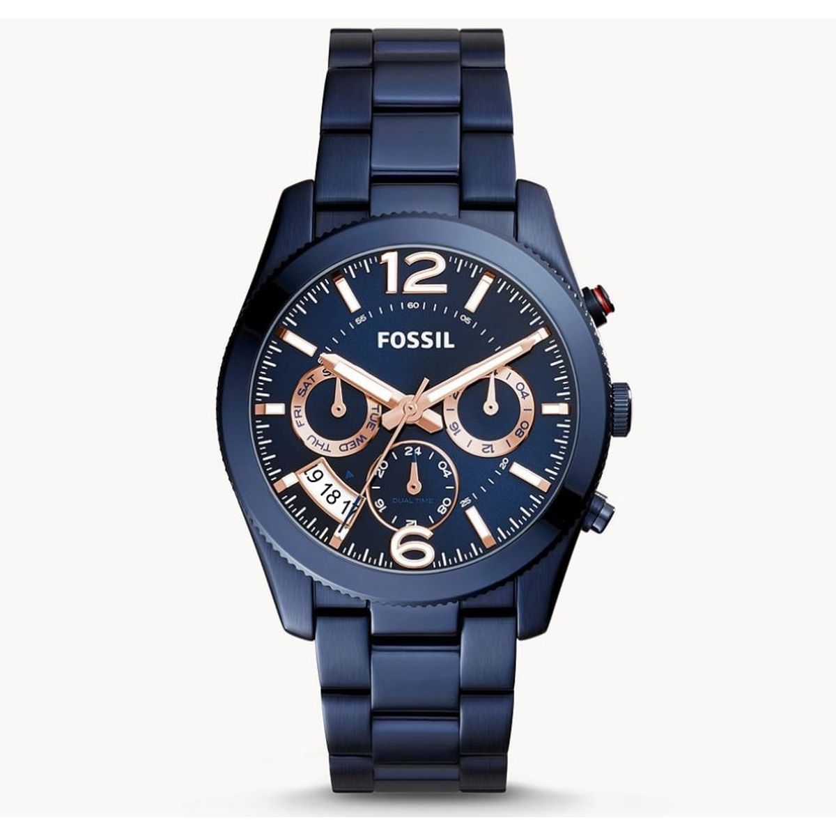 FOSSIL - Reloj Fossil Boyfriend ES4093 Azul De Acero inoxidable Para Mujer.