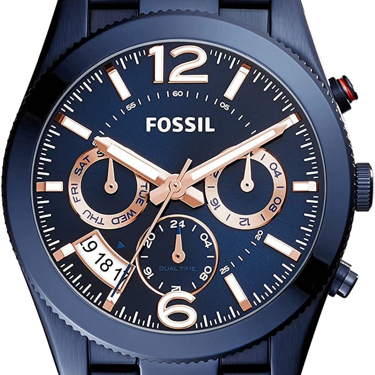 FOSSIL - Reloj Fossil Boyfriend ES4093 Azul De Acero inoxidable Para Mujer.