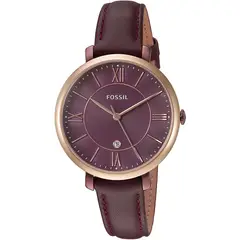 FOSSIL - Reloj Jacqueline ES4099 Tinto De Cuero Piel Para Mujer.